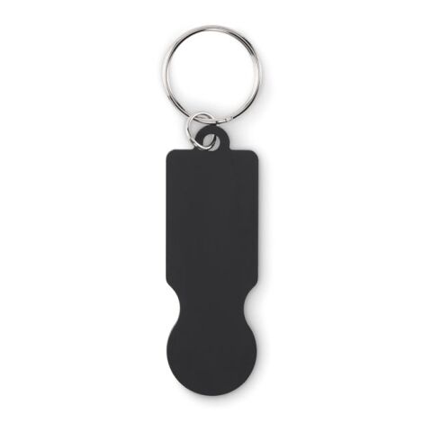 Key ring with trolley token black | No Branding | not available | not available