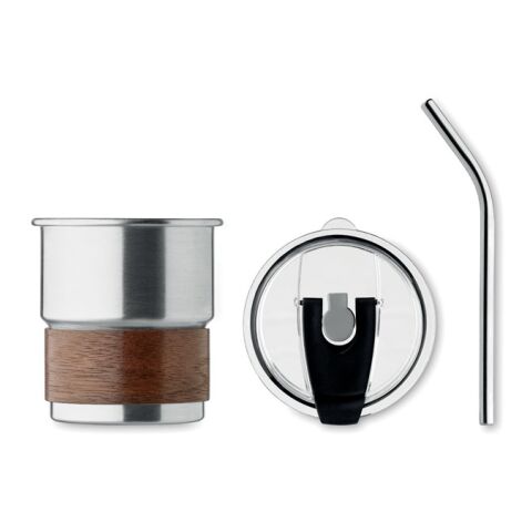 Single wall tumbler 260 ml matt silver | No Branding | not available | not available