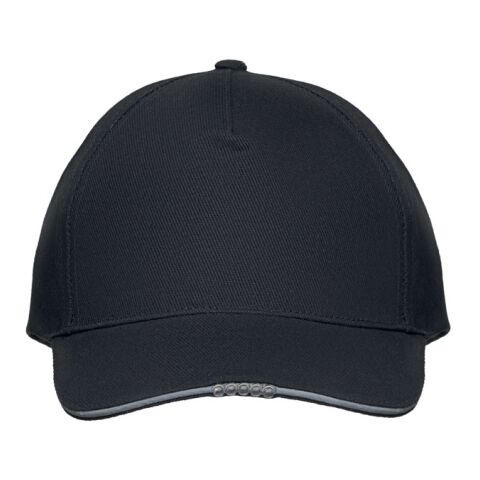 5 panel LED cotton cap 220gr/m² black | No Branding | not available | not available | not available