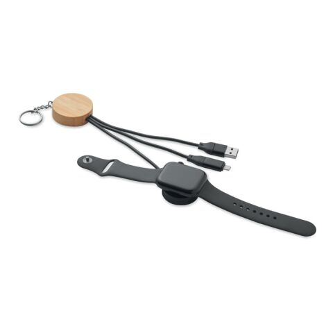 Key ring with 4 in 1 60W cable black | No Branding | not available | not available | not available