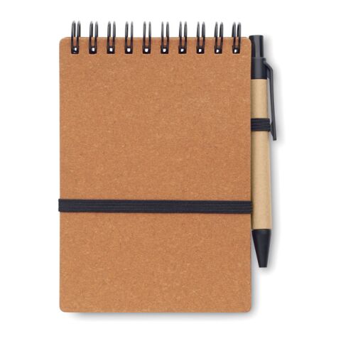 Recycled notebook with ball pen brown | No Branding | not available | not available | not available