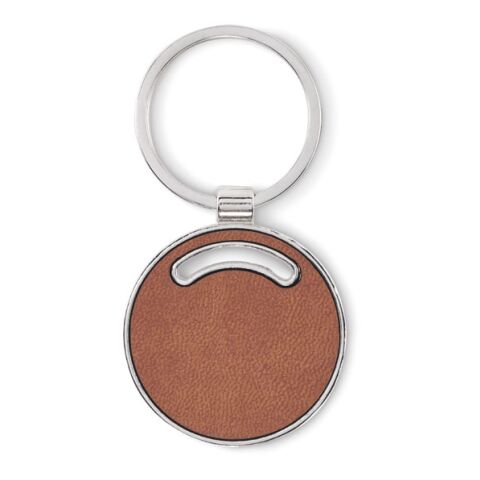 Round shape key ring brown | No Branding | not available | not available