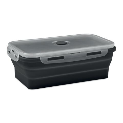Collapsible silicone lunch box black | No Branding | not available | not available | not available