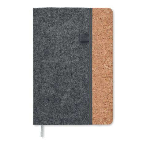 A5 RPET cork notebook grey | No Branding | not available | not available | not available