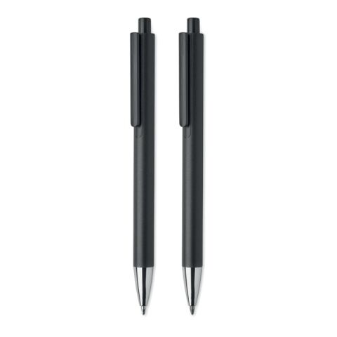 Recycled aluminium pen set black | No Branding | not available | not available | not available