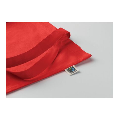 Shopping bag Fairtrade 180gr red | No Branding | not available | not available | not available