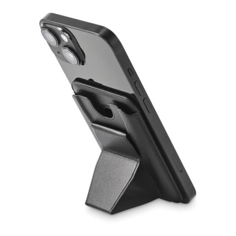 Magnetic PU cardholder black | No Branding | not available | not available