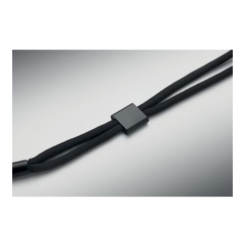 RPET phone wrist cord black | No Branding | not available | not available | not available