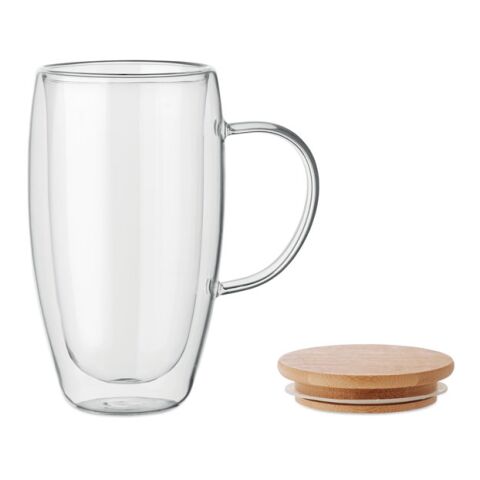 Double wall glass mug 450ml transparent | No Branding | not available | not available | not available
