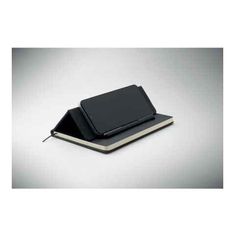 A5 notebook with phone holder black | No Branding | not available | not available | not available