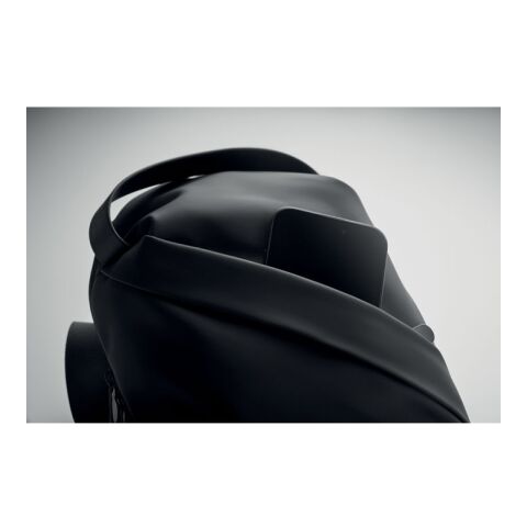 Cross chest bag in soft PU black | No Branding | not available | not available