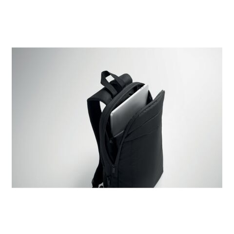 Expandable 600D RPET backpack black | No Branding | not available | not available | not available