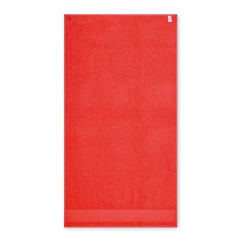 Cotton bath towel red