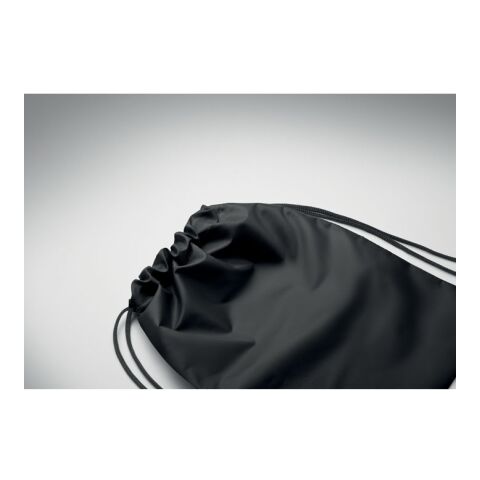Kids drawstring bag 190T RPET black | No Branding | not available | not available | not available