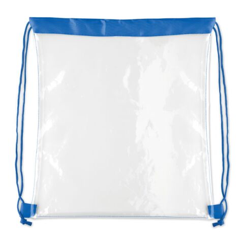 Transparent drawstring bag royal blue | No Branding | not available | not available