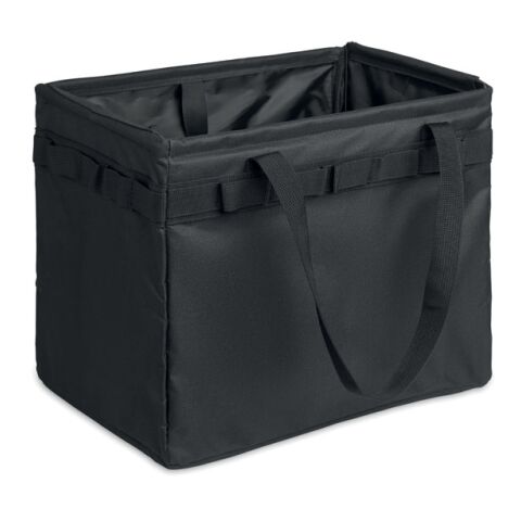 Foldable RPET organizer bag black
