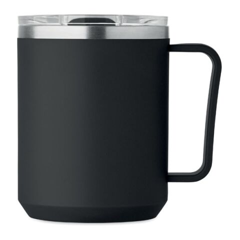 Double wall mug 400ml black | No Branding | not available | not available