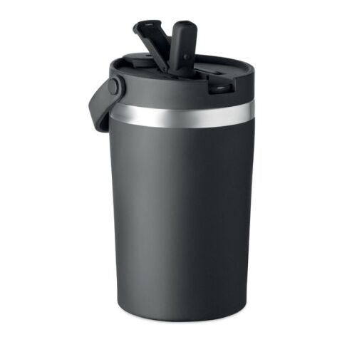 Double wall tumbler 350 ml black | No Branding | not available | not available