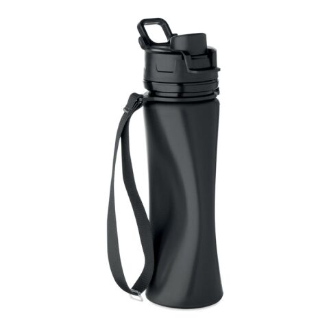 Foldable silicone sports bottle black | No Branding | not available | not available | not available