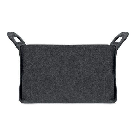 Foldable RPET felt basket grey