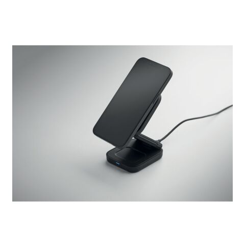 3in1 foldable charging station black