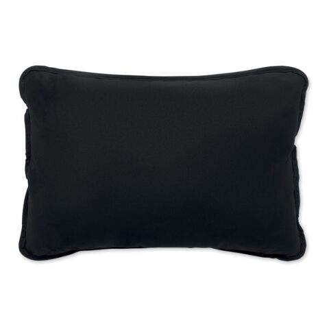 Suede fabric cushion black