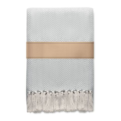 Recycled polycotton blanket beige