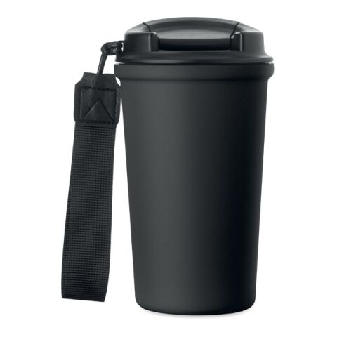 Recycled steel tumbler 400ml black