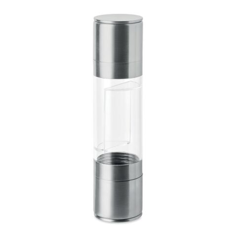2-in-1 salt and pepper mill silver