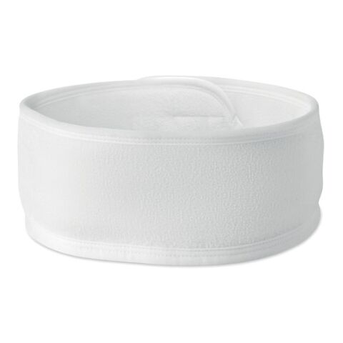 Adjustable microfibre hairband white
