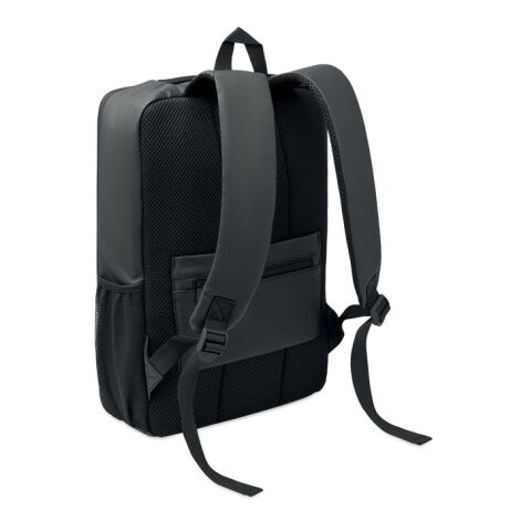 15" hard shell RPET backpack black