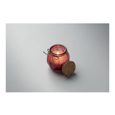 Vanilla plant based wax candle red