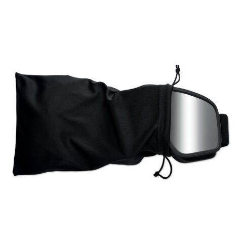 Ski goggles UV400 shiny silver