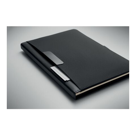 A5 portfolio with notepad black