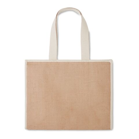 Jute and canvas cooler bag beige | No Branding | not available | not available | not available
