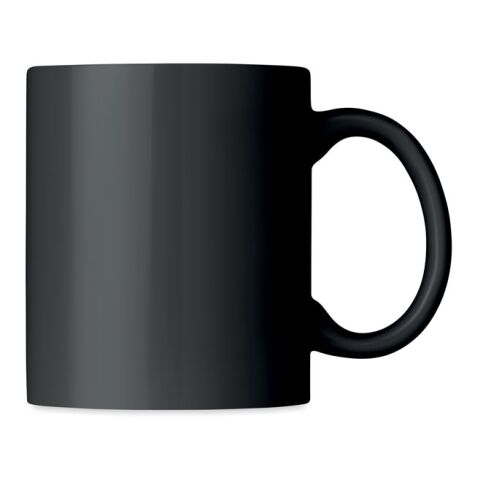 Coloured ceramic mug 300ml black | No Branding | not available | not available