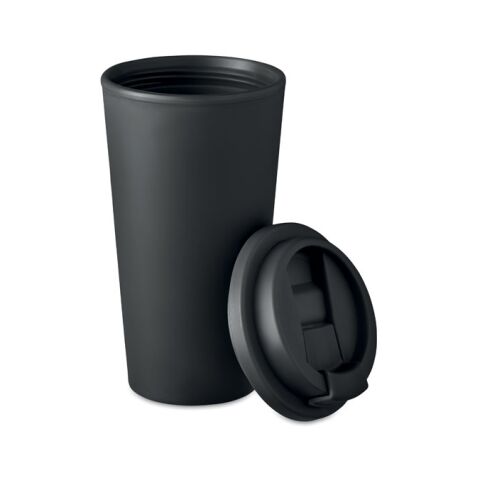 Double wall tumbler 450 ml black | No Branding | not available | not available