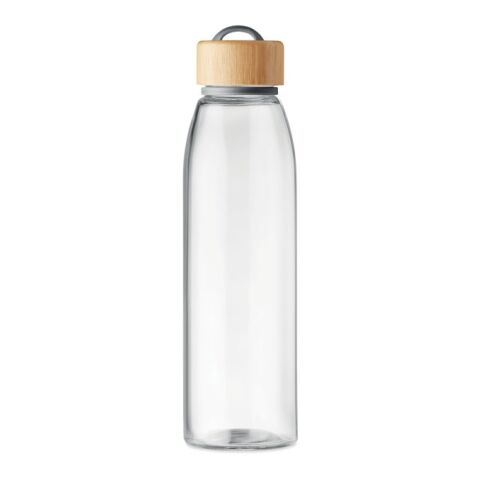 Glass bottle with bamboo lid 500ml transparent | No Branding | not available | not available