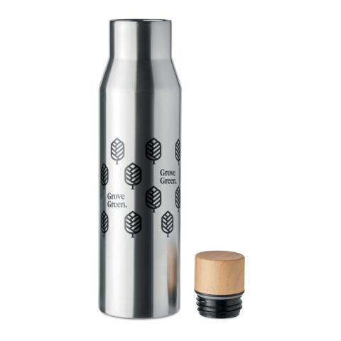Leak proof double wall flask 500 ml matt silver | No Branding | not available | not available | not available