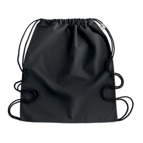 Organic cotton drawstring bag 140 gr/m² black | No Branding | not available | not available | not available