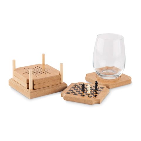 4-piece coaster game set wood | No Branding | not available | not available | not available