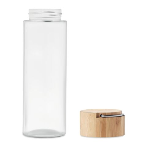 Glass bottle 500ml, bamboo lid transparent | No Branding | not available | not available | not available