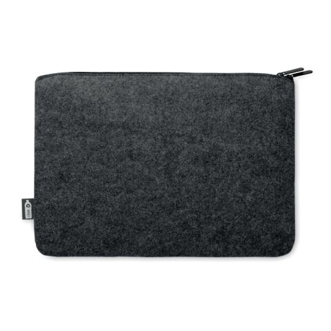 RPET felt zipped laptop bag grey | No Branding | not available | not available | not available