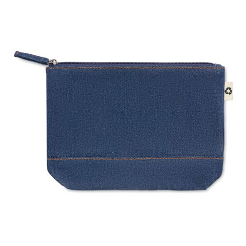 Recycled denim cosmetic pouch blue | No Branding | not available | not available | not available