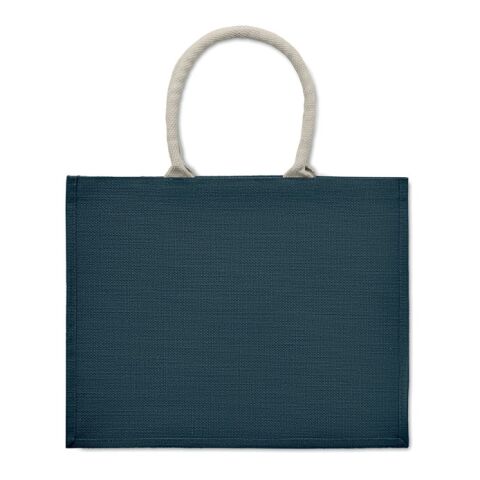 Jute bag with cotton handle blue | No Branding | not available | not available | not available