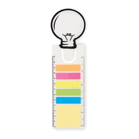 Seed paper bookmark w/memo pad white | No Branding | not available | not available | not available