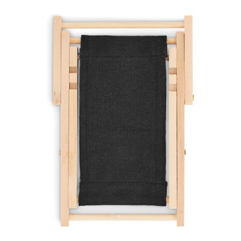 Deckchair-shaped phone stand black | No Branding | not available | not available