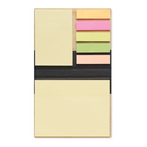 Bamboo sticky note memo pad black | No Branding | not available | not available | not available