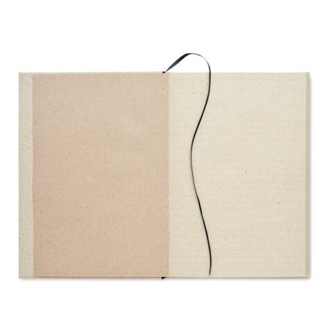 A5 grass notebook with elastic strap beige | No Branding | not available | not available | not available