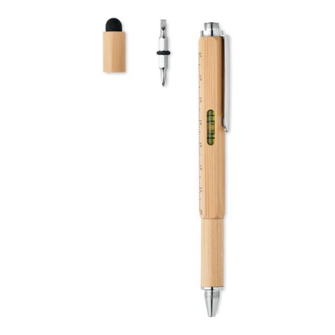 Spirit level pen in bamboo wood | No Branding | not available | not available